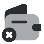 Empty Wallet Remove SVG Icon